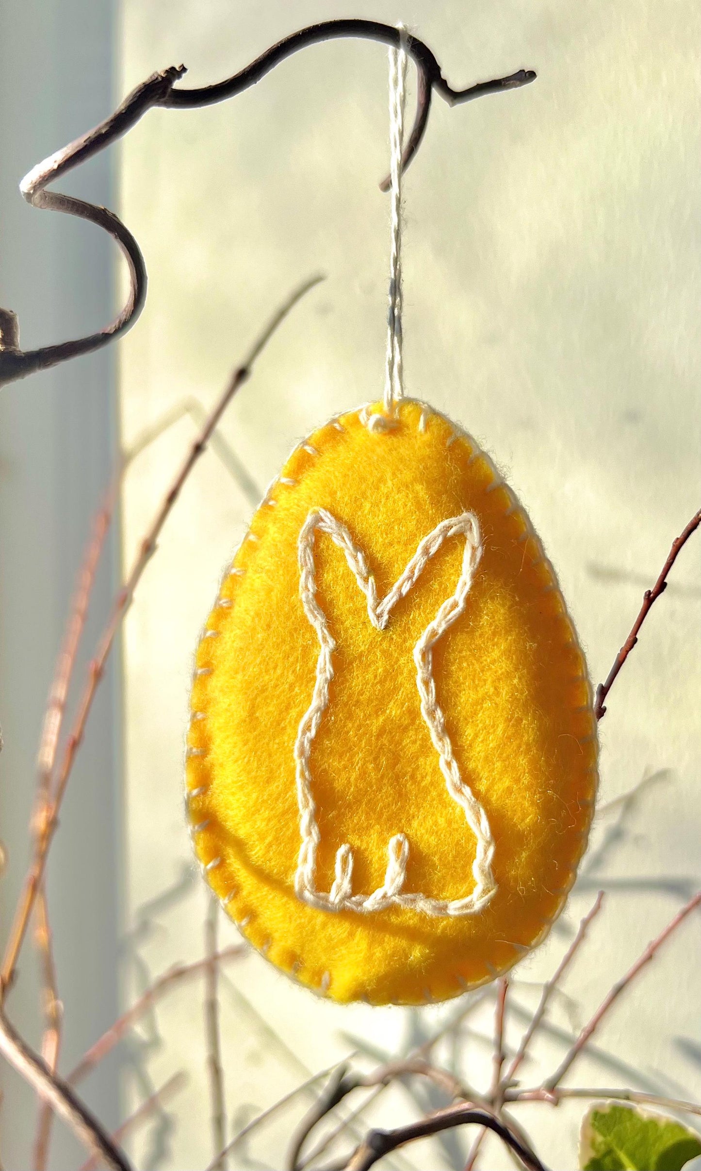 Easter Felt Ornaments, set of 3