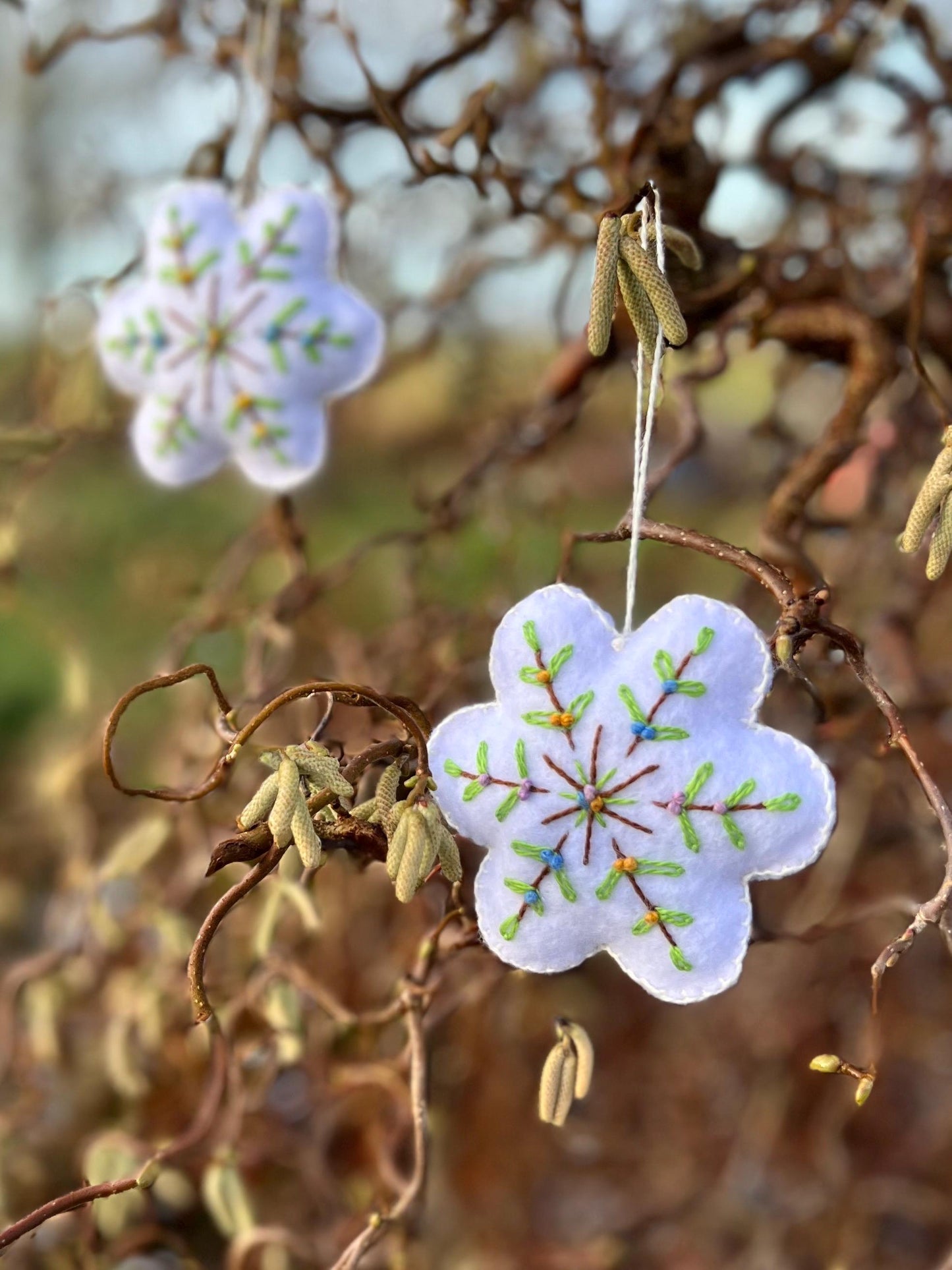 Ornaments Scandinavia Spring Summer Hand Embroidered