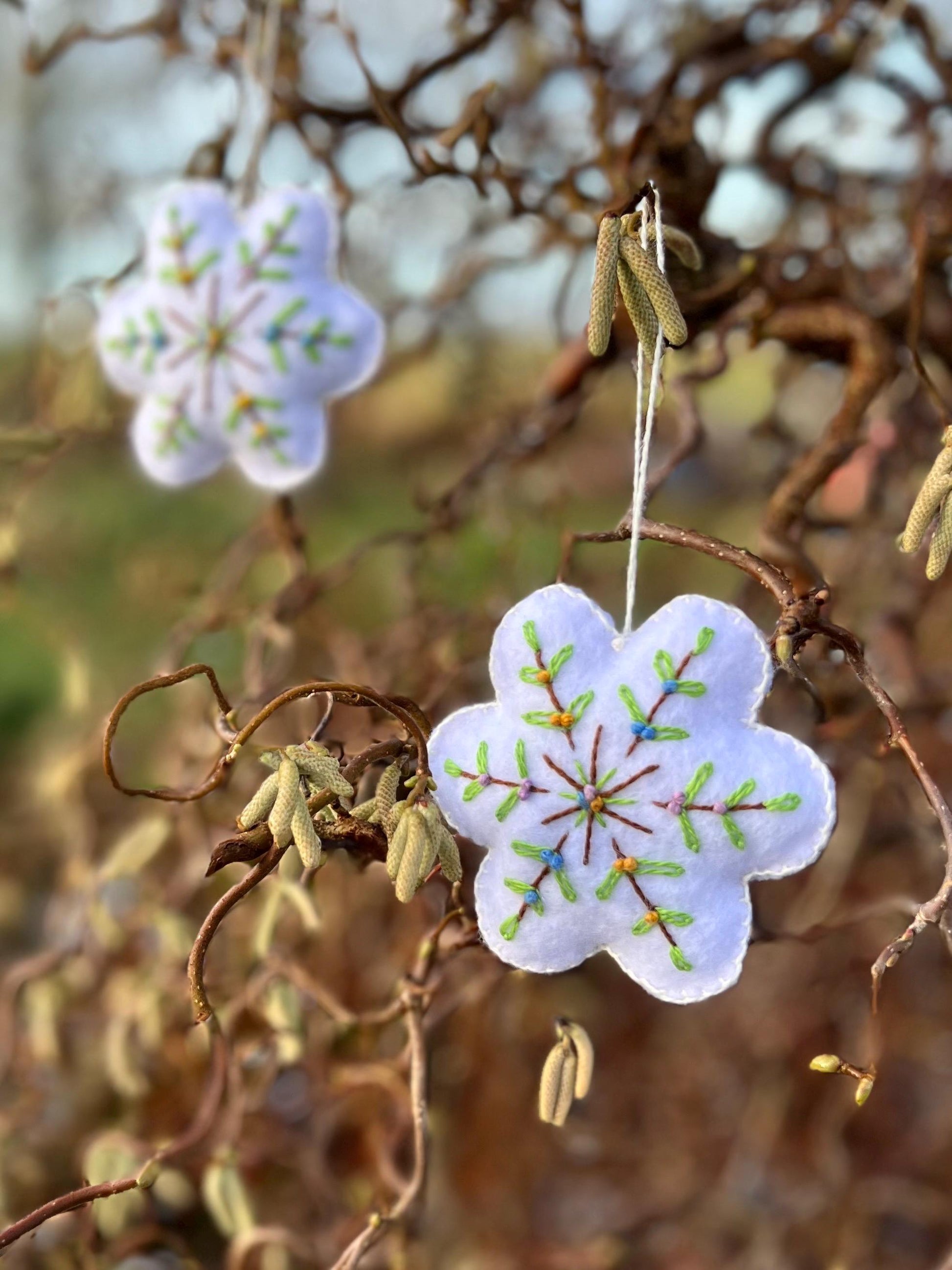 Ornaments Scandinavia Spring Summer Hand Embroidered