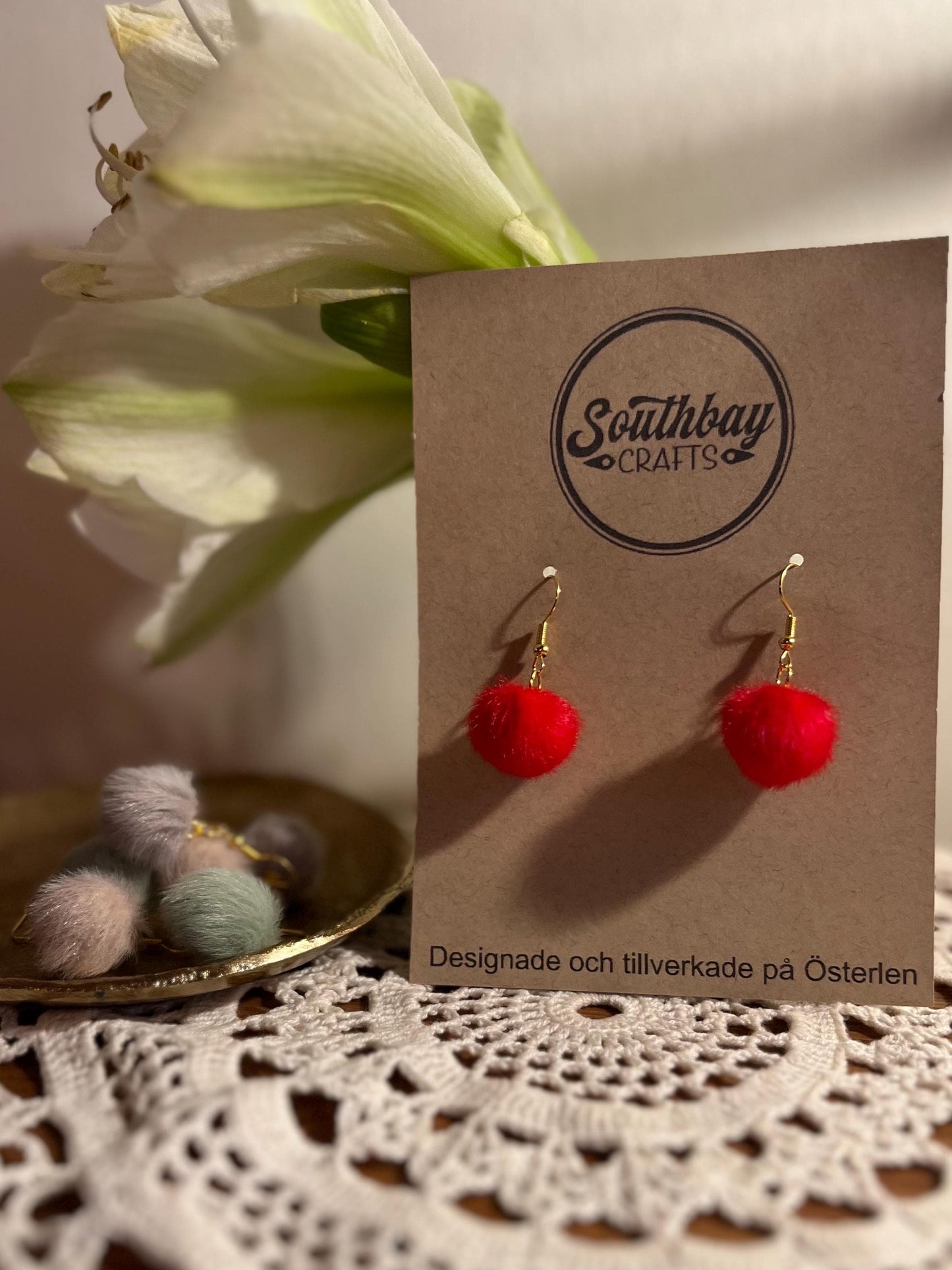 Fluffy Earrings, nickel-free