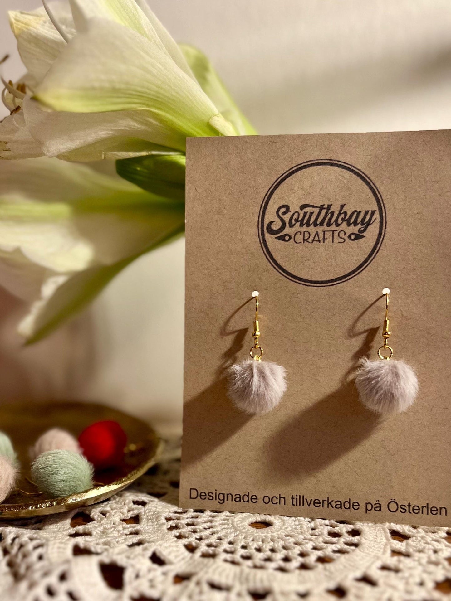 Fluffy Earrings, nickel-free