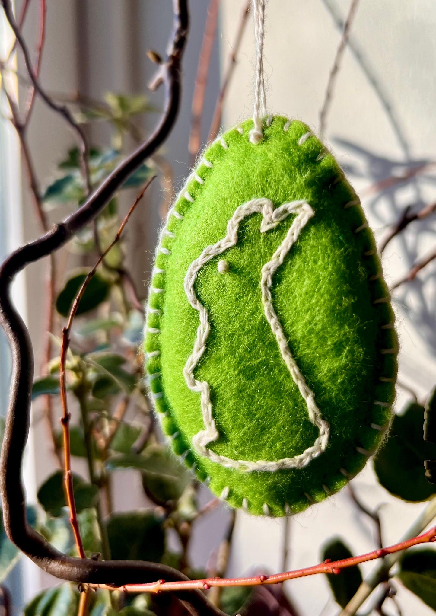 Easter Felt Ornaments, set of 3