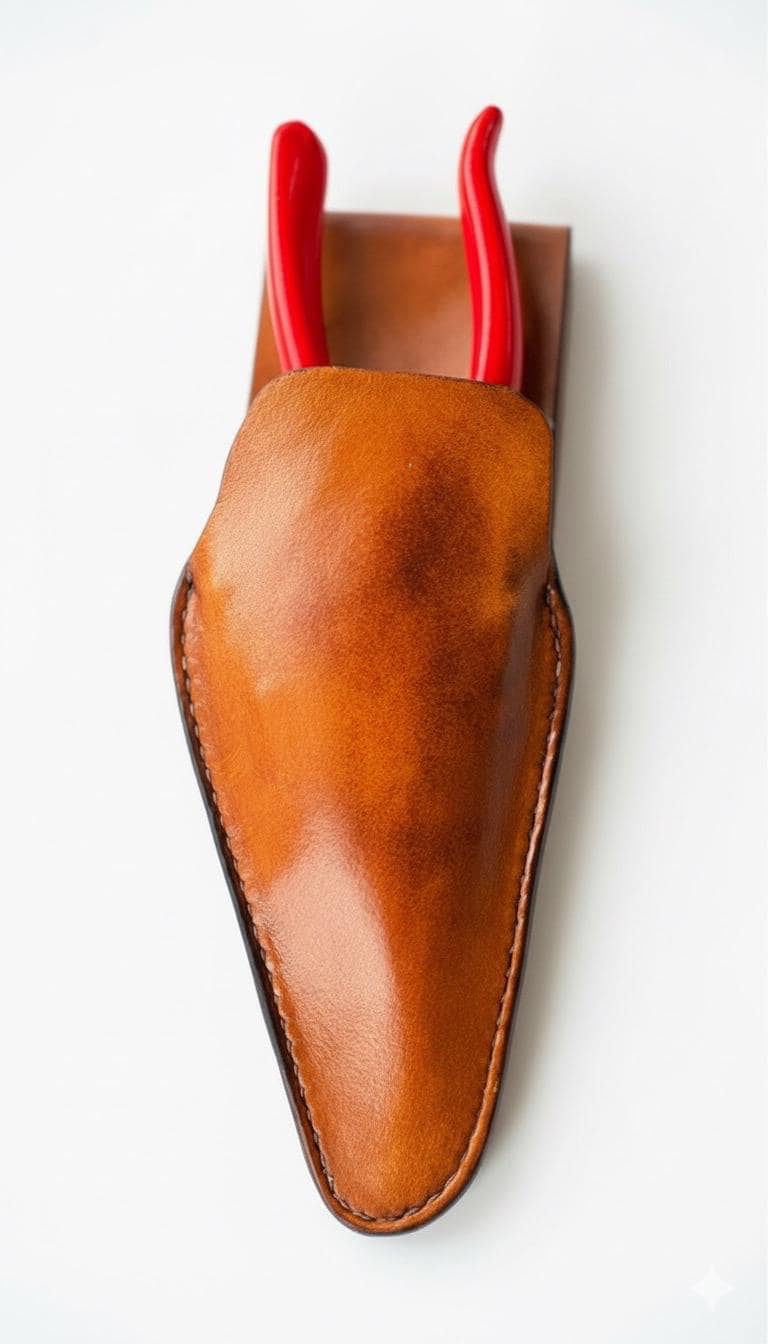 PDF Leathercraft Pattern - Garden Holster for Pruners & Secateurs, DIY Leather Template, Digital Download, Beginner Leather Project, Leather