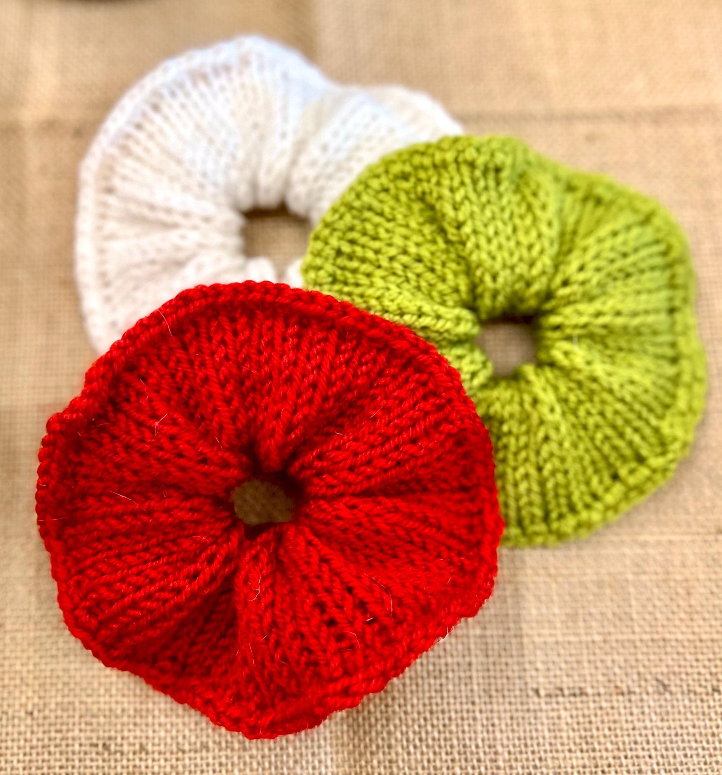 Scrunchies – Seasonal, Large Knitted Soft Hair Ties