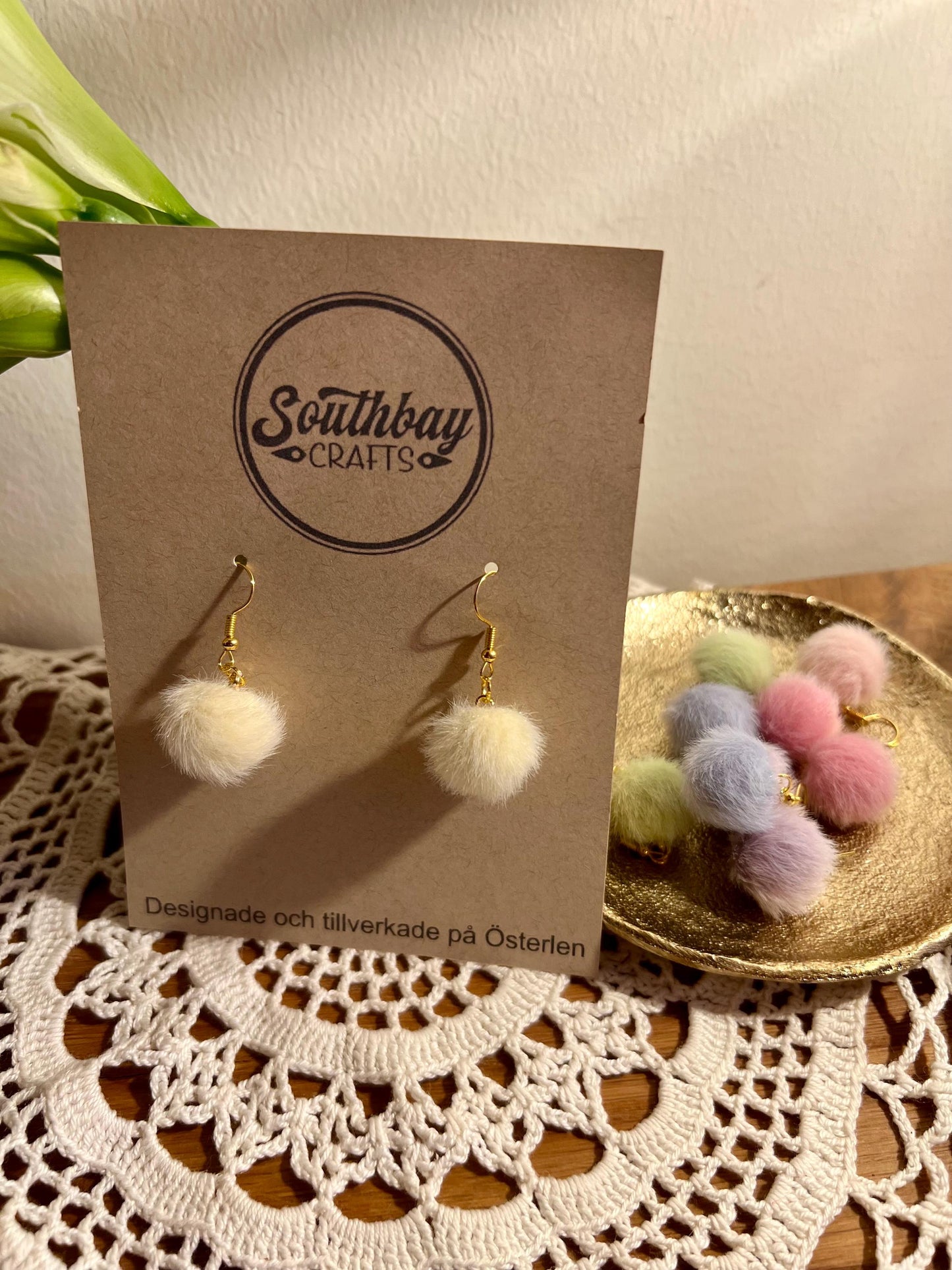 Fluffy Earrings, nickel-free