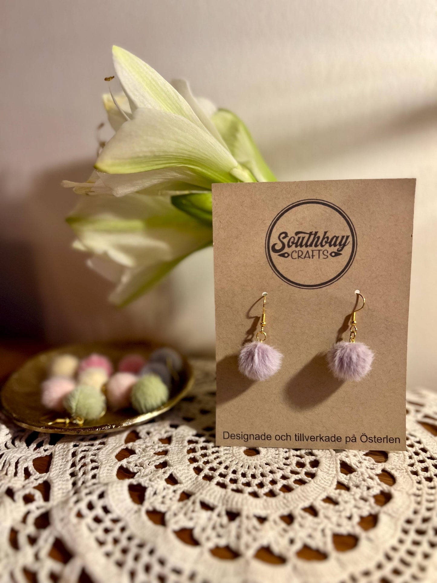 Fluffy Earrings, nickel-free