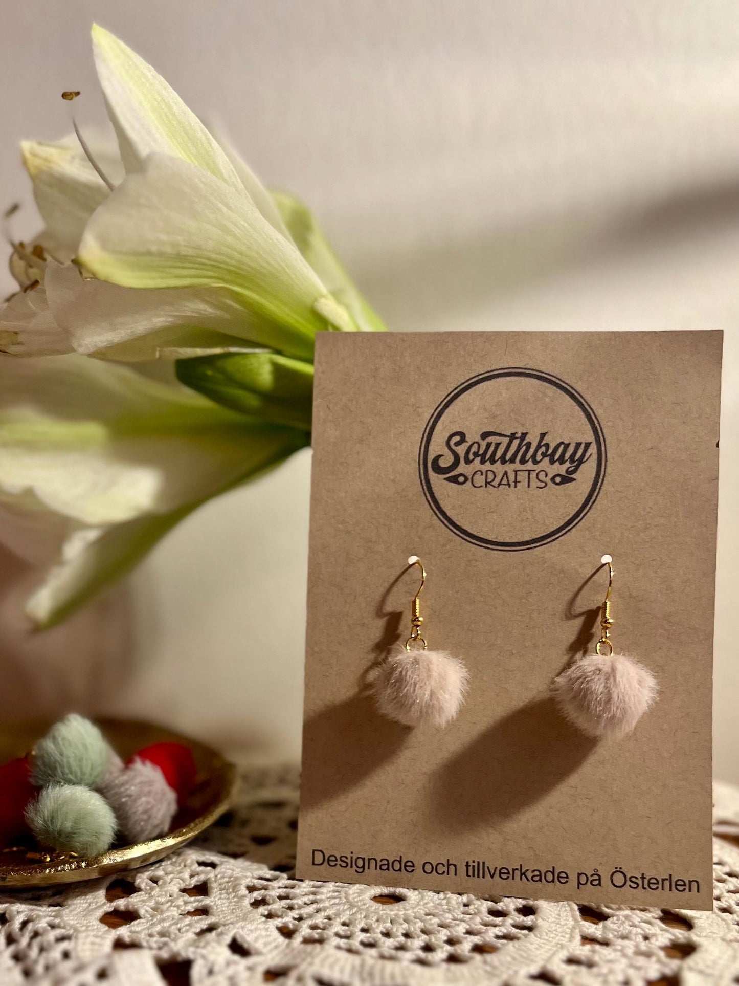 Fluffy Earrings, nickel-free