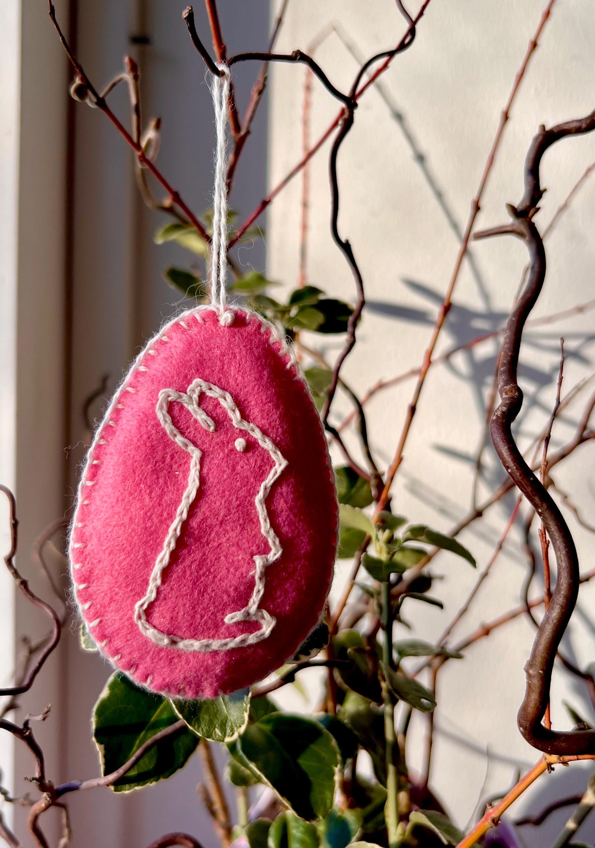 Easter Felt Ornaments, set of 3