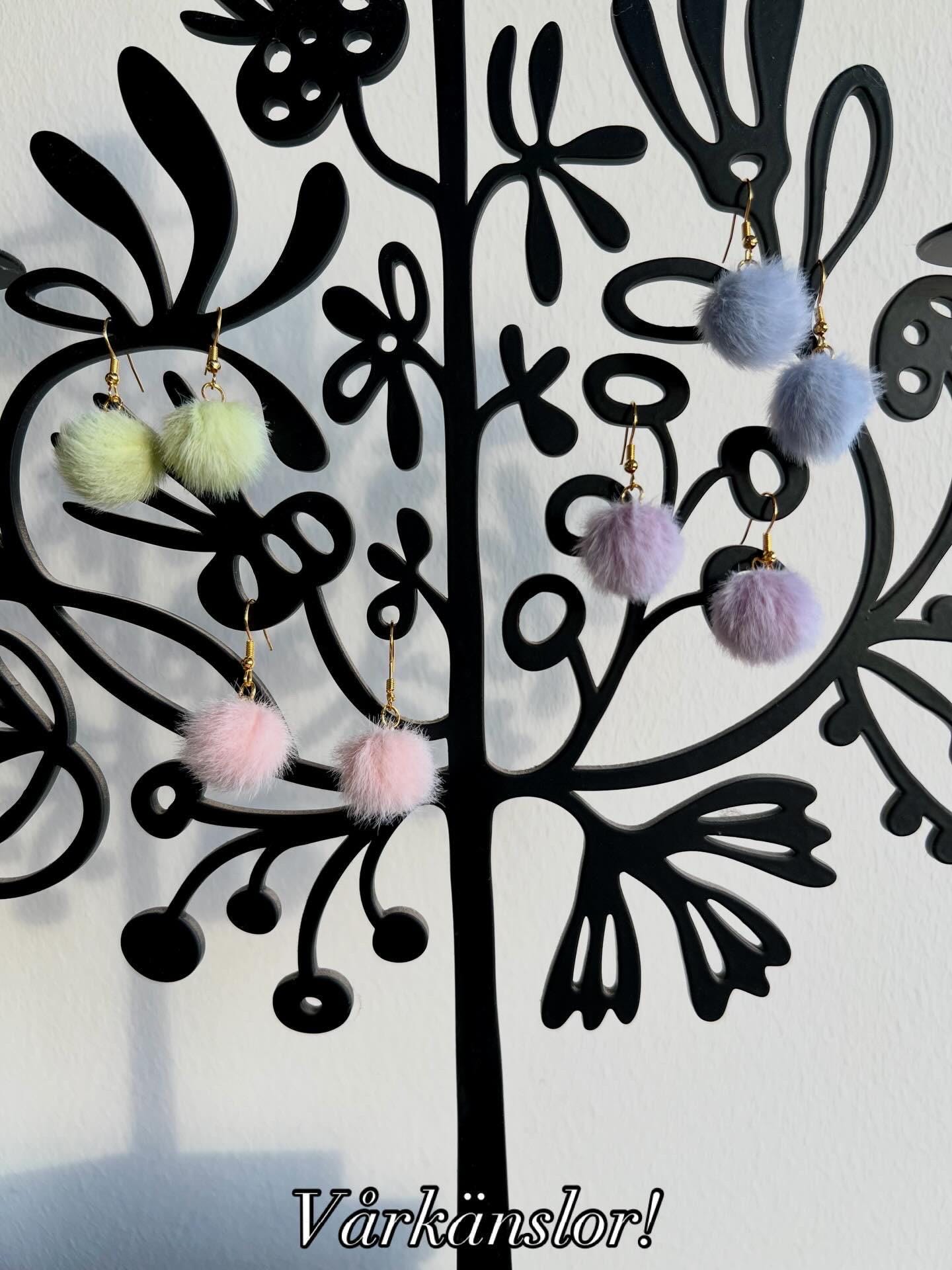 Fluffy Earrings, nickel-free