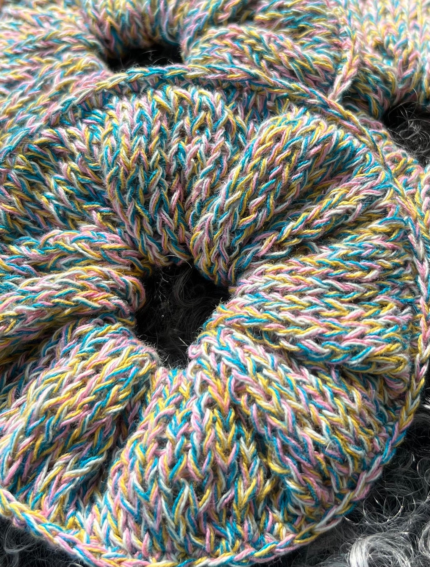 Scrunchies – Confetti, Large Knitted Soft Hair Ties