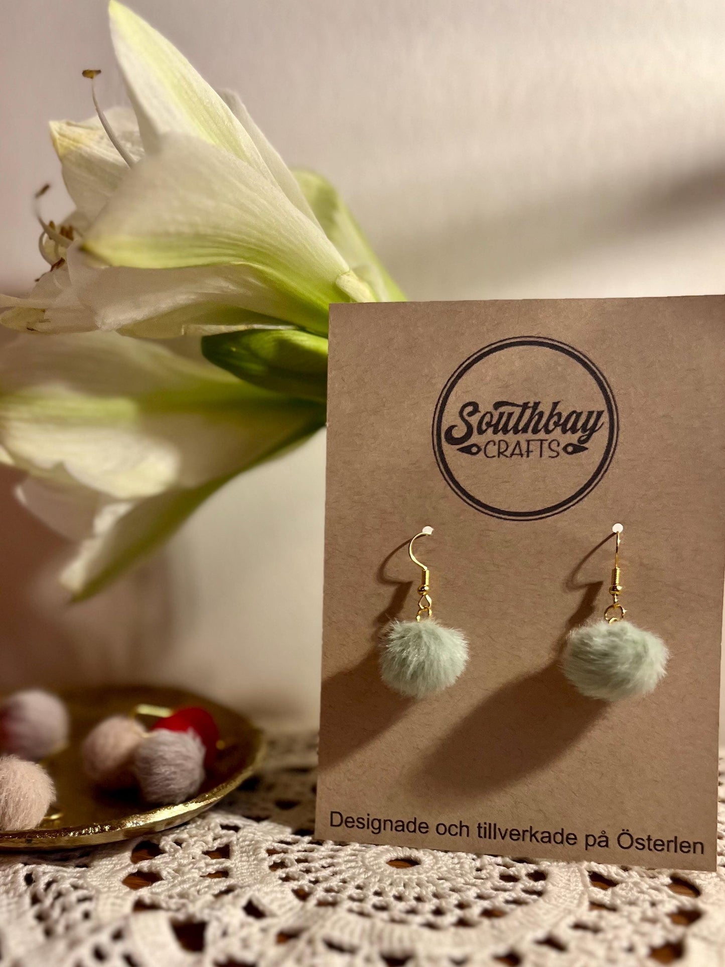 Fluffy Earrings, nickel-free