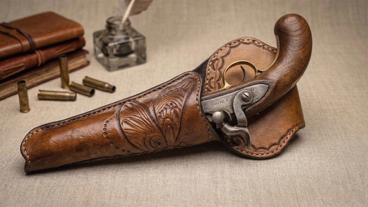 PDF The Buccaneer’s Dragonfly: Antique Pistol Holster Leather Pattern – 19th Century Style DIY PDF – Historical Reenactment & Pirate Cosplay